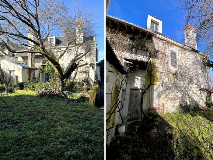 achat vente Partie d'Hôtel Particulier a vendre  à restaurer , dépendances, puits Candes-Saint-Martin , Plus Beaux Villages de France INDRE ET LOIRE CENTRE